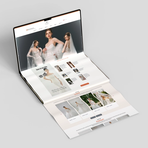Connect Tech x Nicole Bridal: thiết kế website váy cưới cao cấp, tối ưu đặt lịch thử đồ trực tuyến