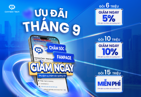 Chăm Sóc Fanpage Trọn Gói Tháng 9 – Nhận Ngay Ưu Đãi Quảng Cáo Miễn Phí
