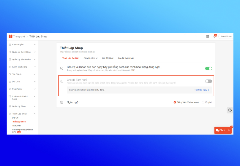 Tạm Dừng Bán Hàng