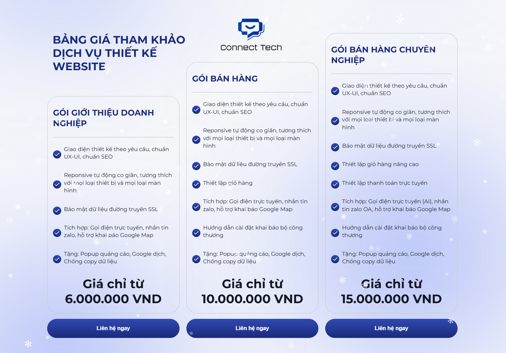 Báo giá Thiết Kế Website Hà Tĩnh chi tiết