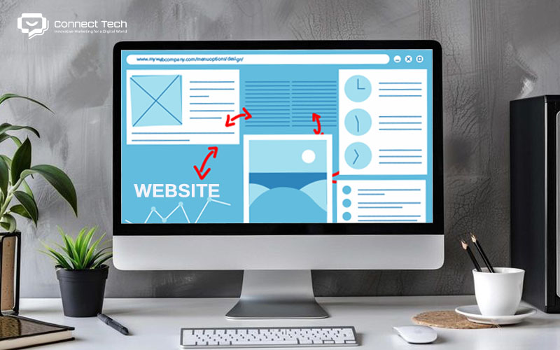 Giao diện rối rắm khi thiết kế website