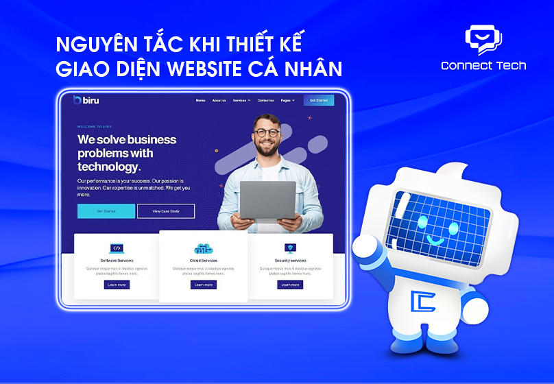 Nguyên tắc khi thiết kế giao diện website cá nhân