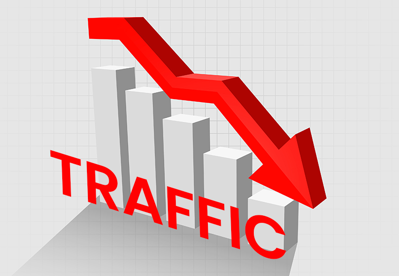Sụt giảm traffic đột ngột