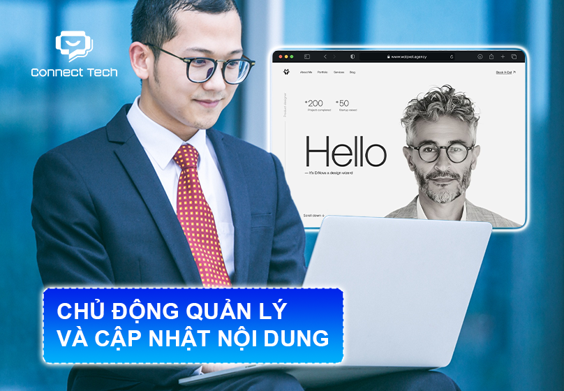 Thiết Kế Website Cá Nhân giúp quản lý và cập nhật nội dung 