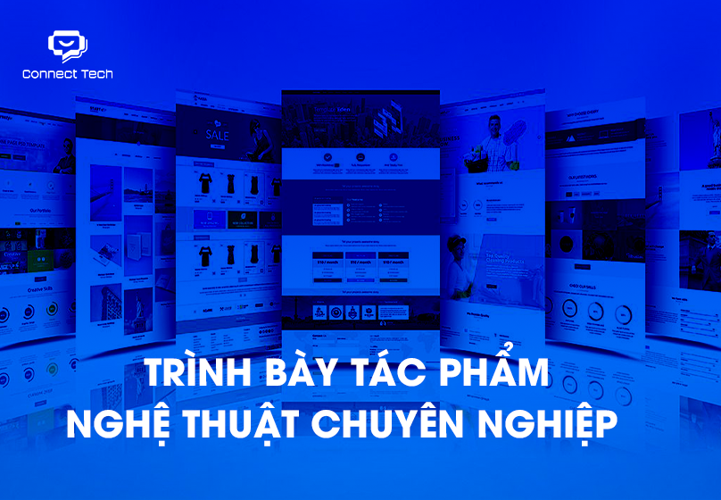 thiết kế website mỹ thuật Trình bày tác phẩm nghệ thuật