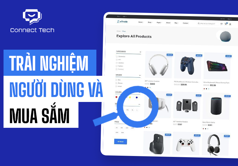 Trải nghiệm người dùng và mua sắm