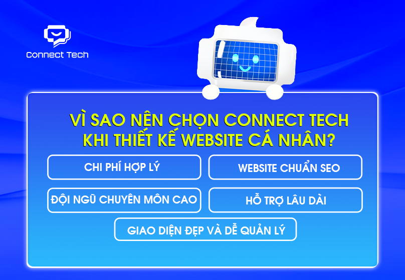 Connect Tech là Đơn Vị Thiết Kế Website Cá Nhân Uy Tín