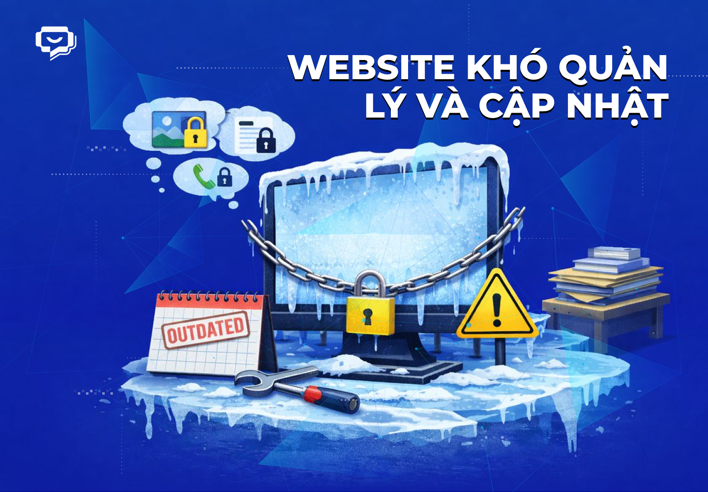 Website khó quản lý và cập nhật