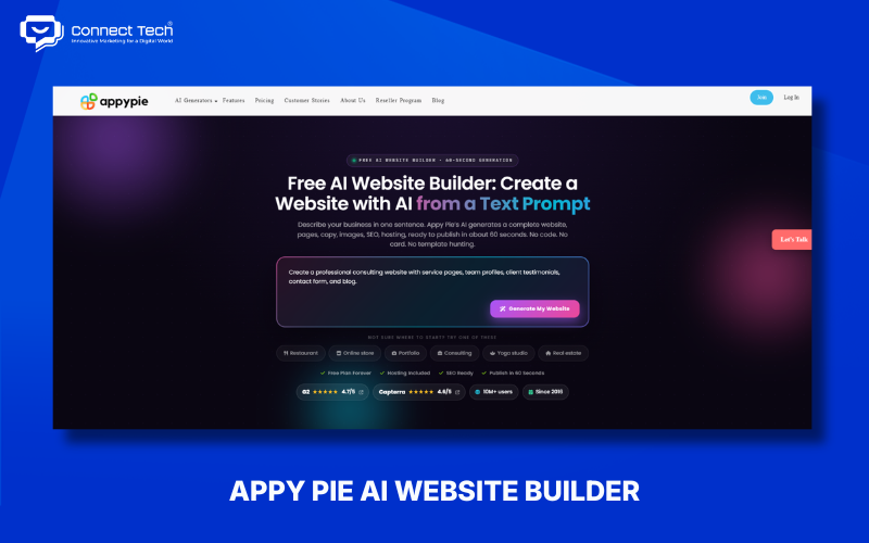 Appy Pie AI Website Builder
