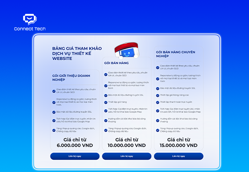 Báo Giá Thiết Kế Website Kiến Trúc Tại Connect Tech