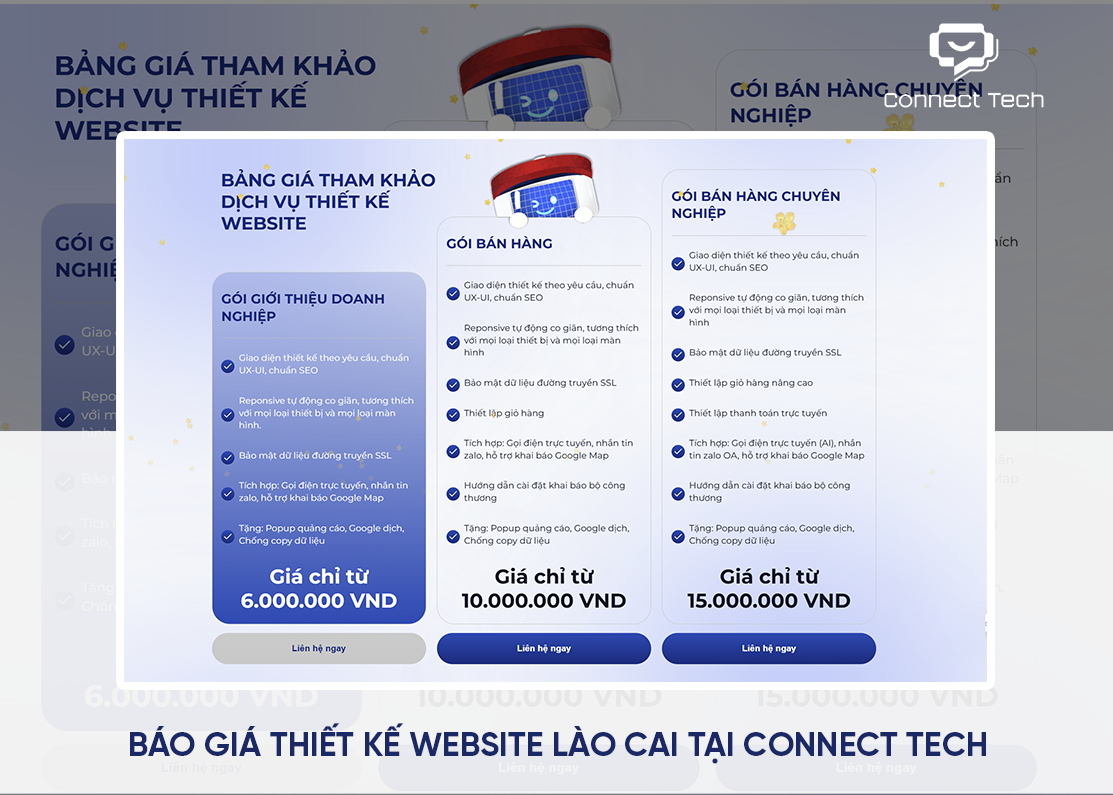 Báo Giá Thiết Kế Website Lào Cai Tại Connect Tech