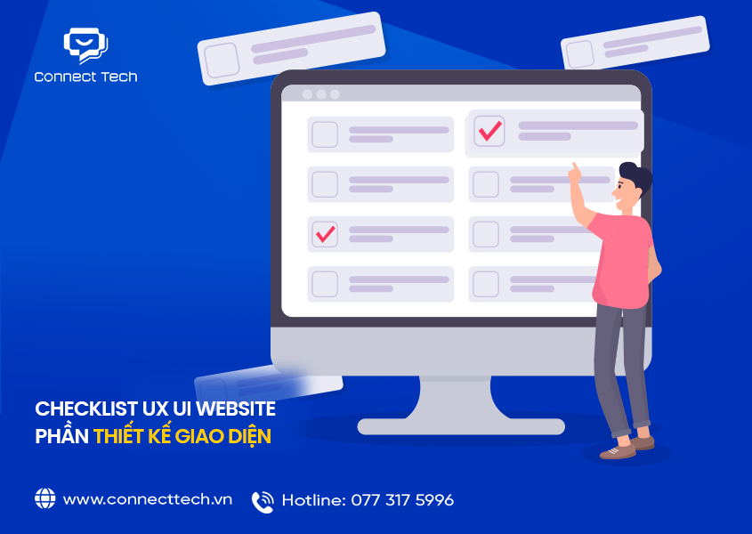 Website UX/UI checklist for user interface design