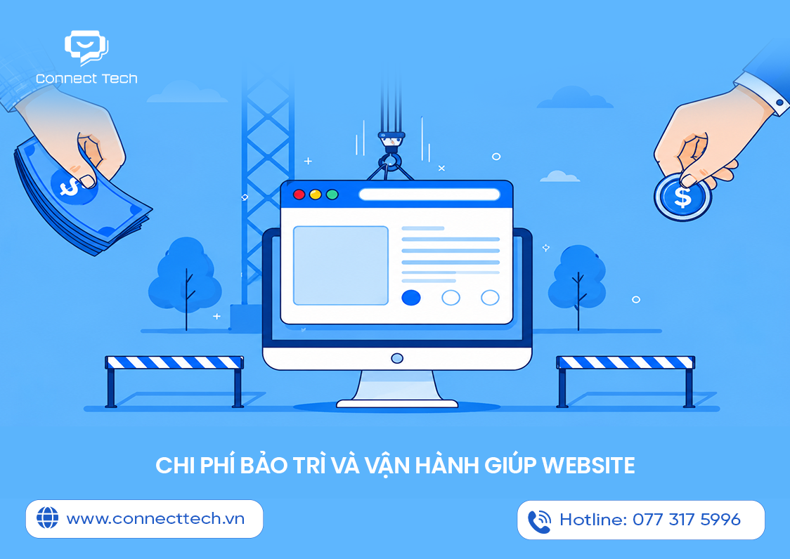  Chi phí bảo trì và vận hành giúp website