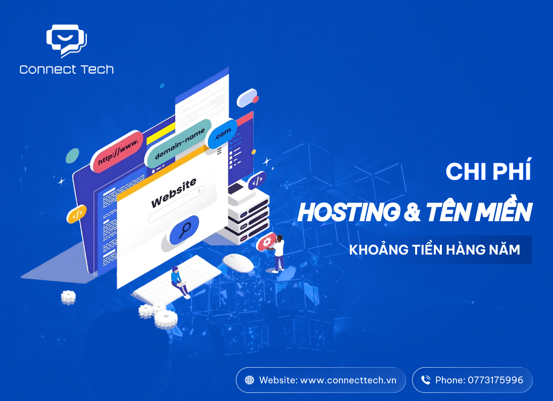 Chi Phí Hosting & Tên Miền: Khoảng tiền hằng năm