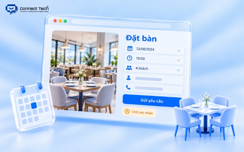 Online table booking requests