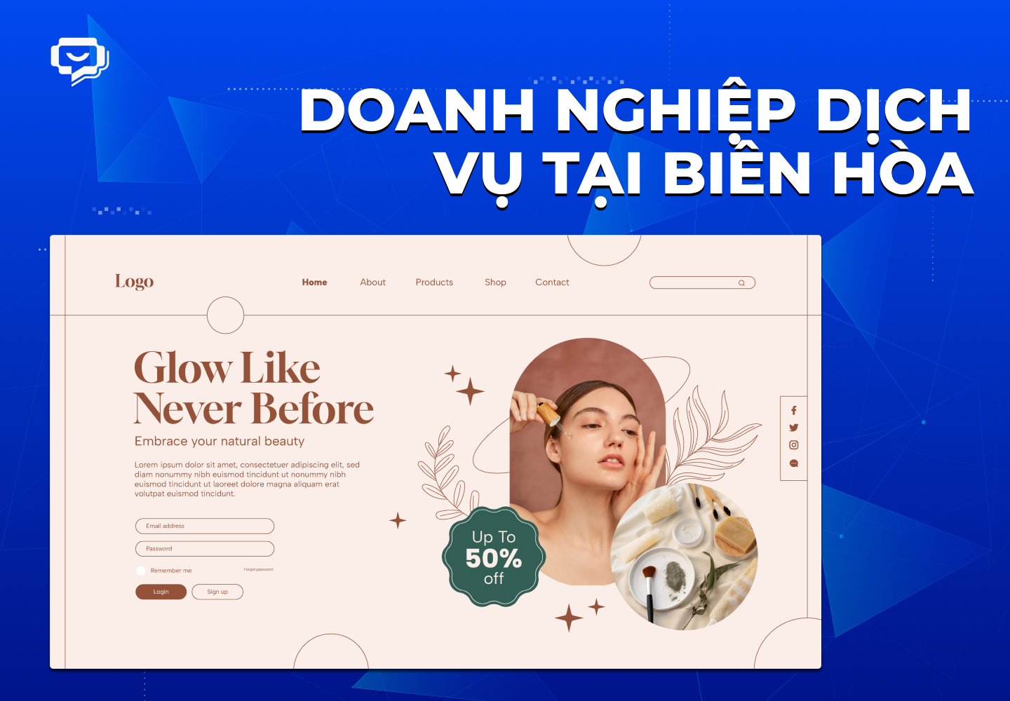 Thiết kế website Biên Hòa ngành dịch vụ