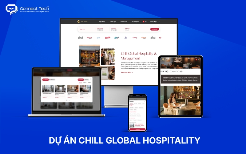 Dự án website khách sạn Connect Tech đã triển khai