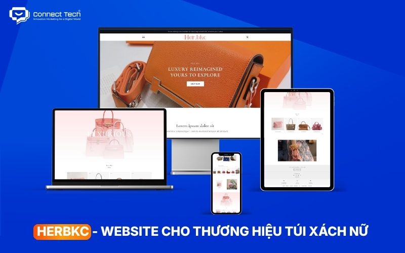 HERBKC - Website thương mại điện tử cho thương hiệu túi xách nữ