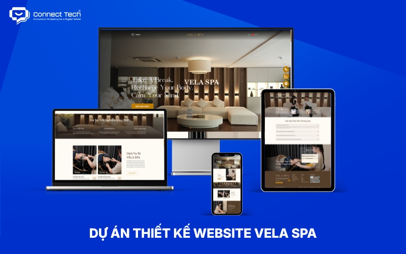 Dự án thiết kế website spa thực tế tại Connect Tech