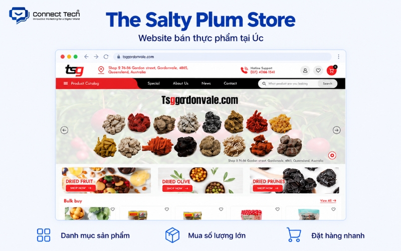 The Salty Plum Store — A Food Retail Website in Australia