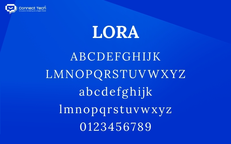 font lora