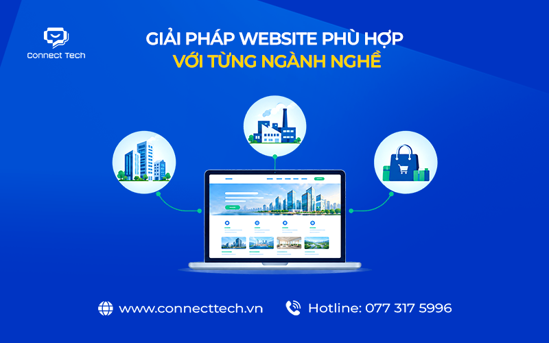 Giải pháp website phù hợp với từng ngành nghề