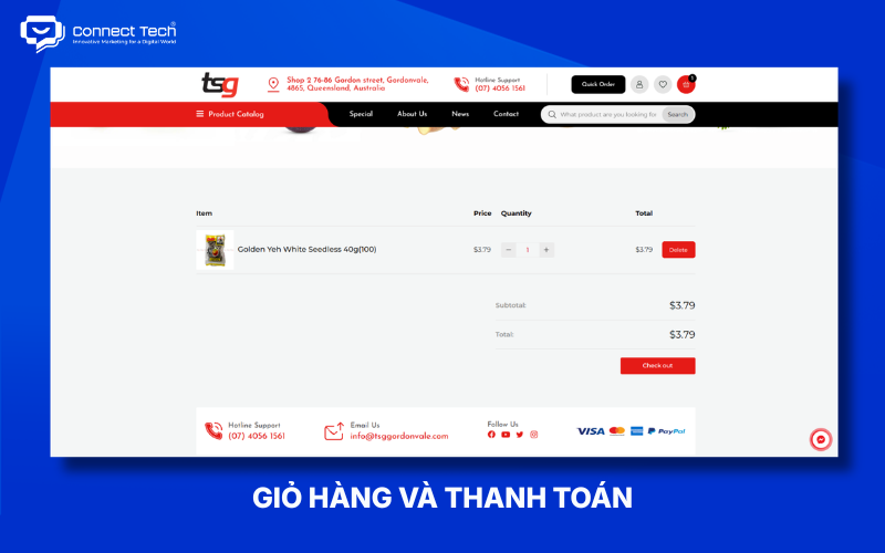 Thiết kế giỏ hàng và quy trình thanh toán