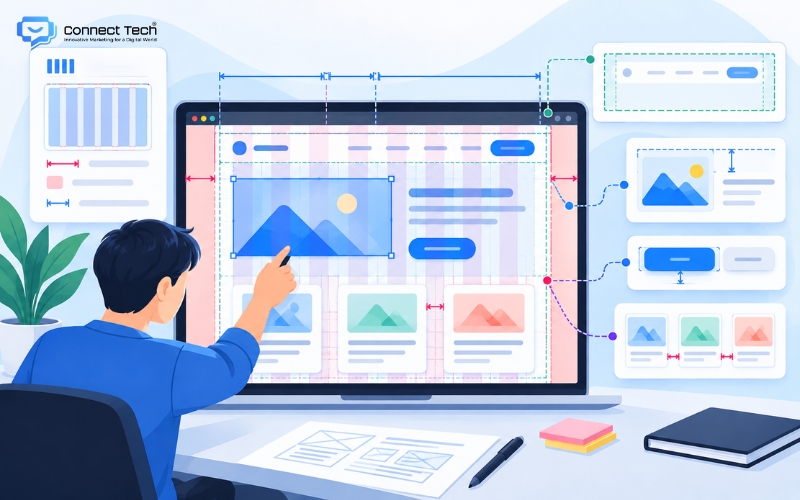 hệ thống lưới trong giao diện