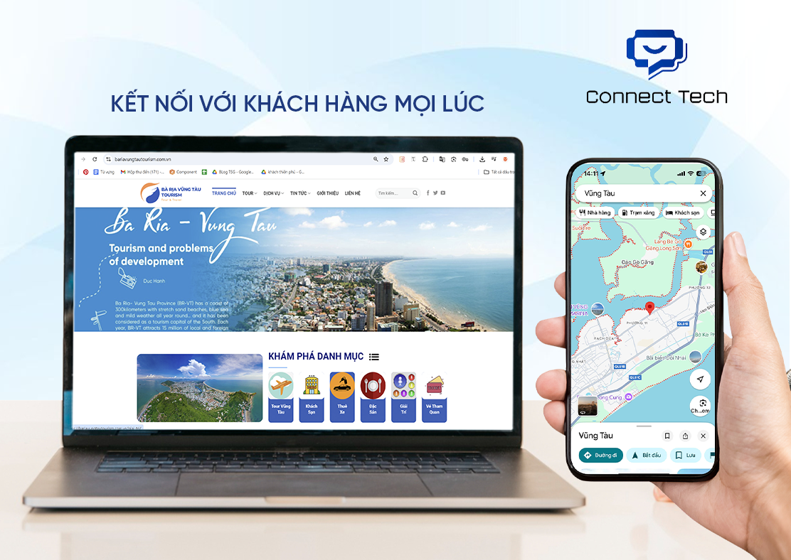 Thiết Kế Website Vũng Tàu giúp kết nối với khách hàng mọi lúc
