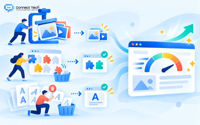 khắc phục tình trạng website tải chậm