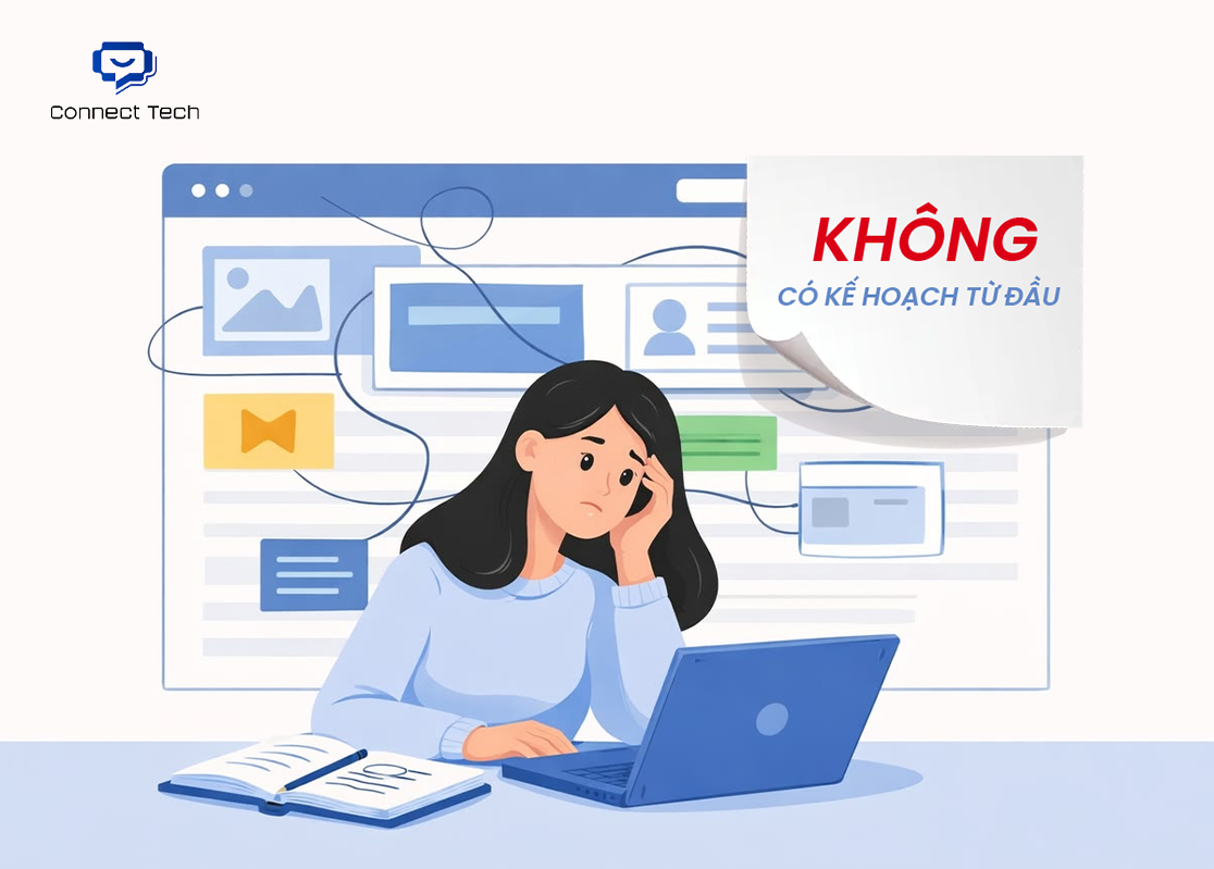 Không có kế hoạch từ đầu