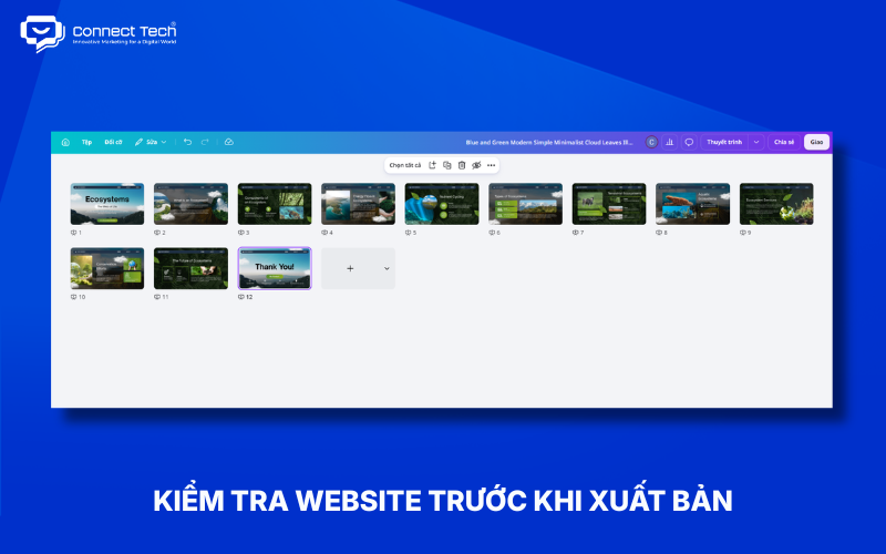 Kiểm tra website trước khi xuất bản