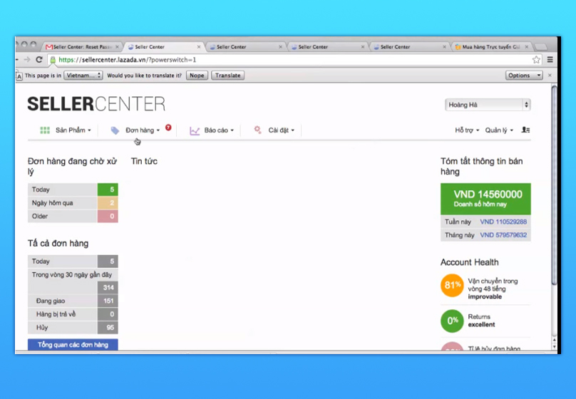 Lazada seller center là gì?