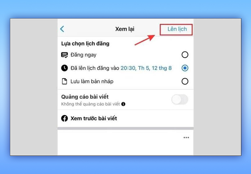 Đăng bài và lên lịch đăng bài trên Facebook & Instagram