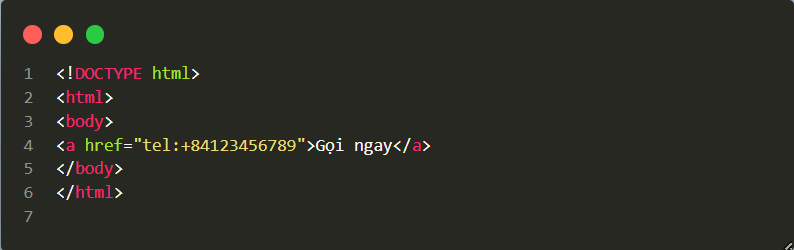 Liên kết gọi điện