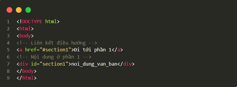 Liên kết trong trang