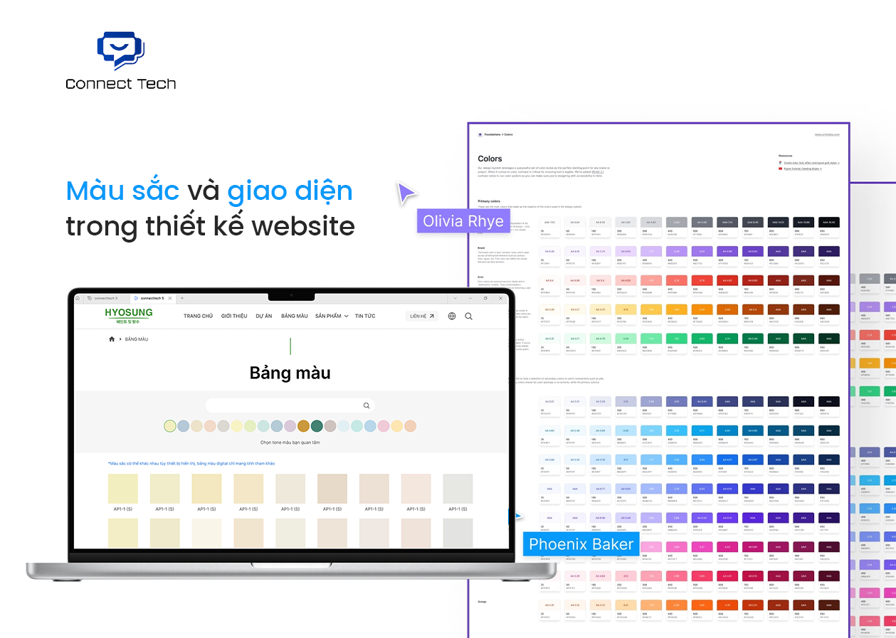 Màu sắc và giao diện trong thiết kế website