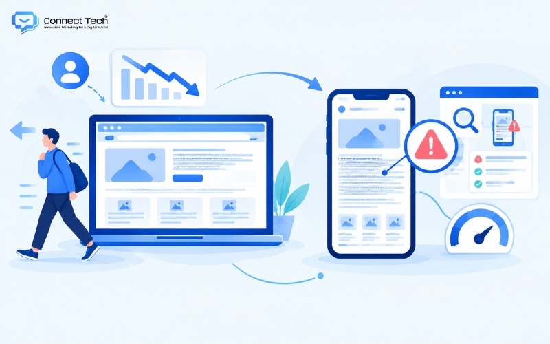 dấu hiệu nhận biết website đang sai kích cỡ chữ chuẩn