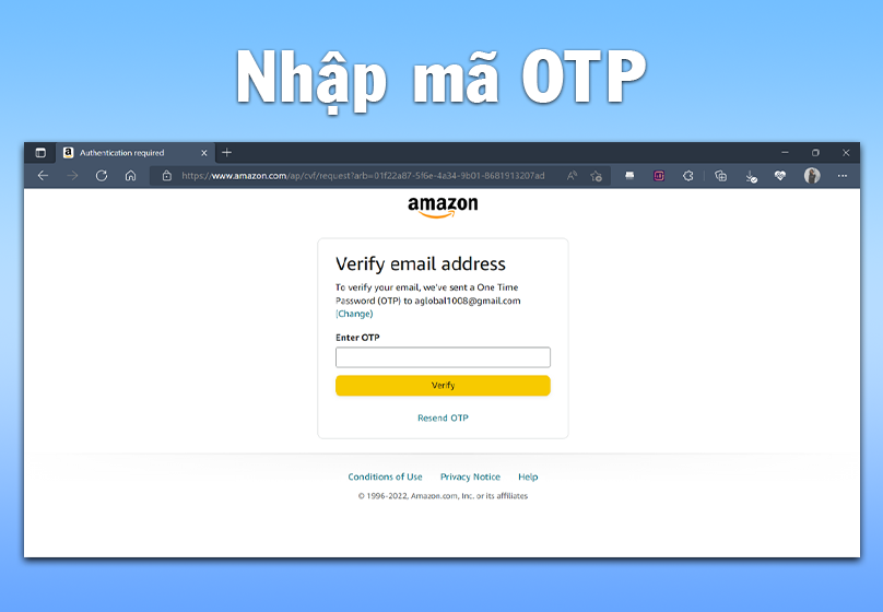 Nhận mã OTP