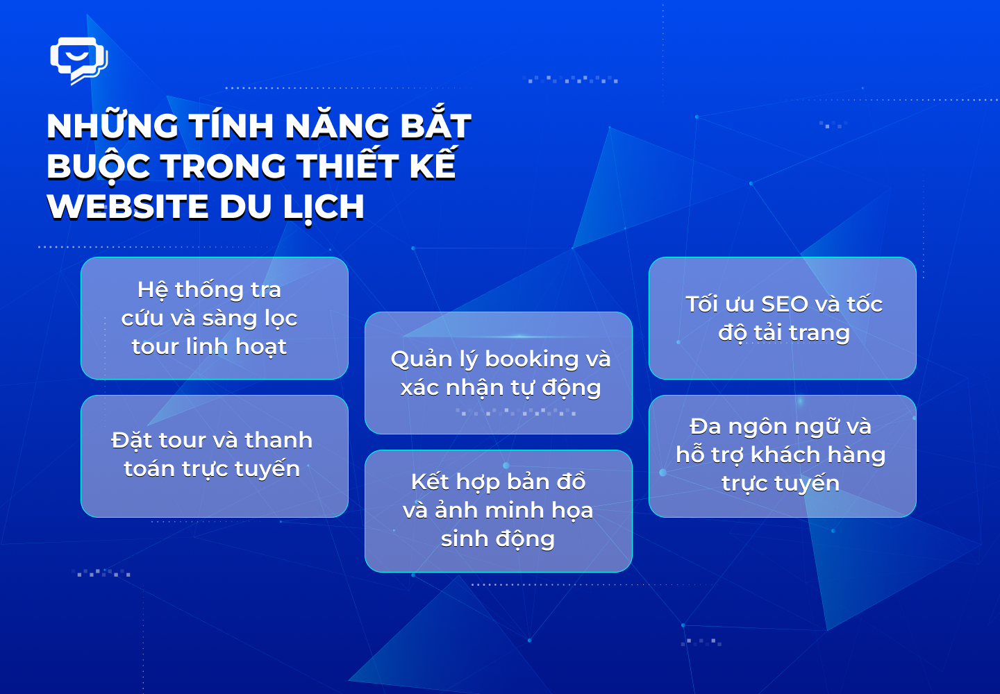Những tính năng bắt buộc trong thiết kế website du lịch