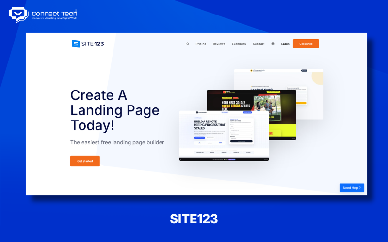 Cách thiết kế landing page với SITE123