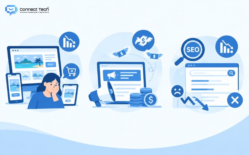 tác động tiêu cực khi website thiếu responsive