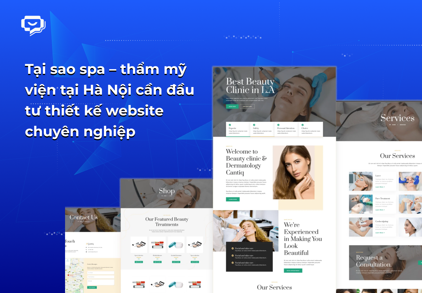 Tại sao spa – thẩm mỹ viện tại Hà Nội cần đầu tư thiết kế website chuyên nghiệp