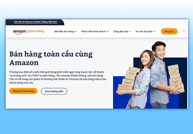 Tạo tài khoản bán hàng Amazon