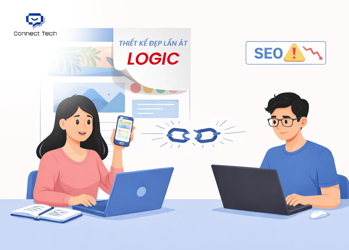 Thiết kế đẹp lấn át logic