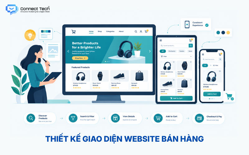 Thiết kế giao diện website bán hàng UX/UI
