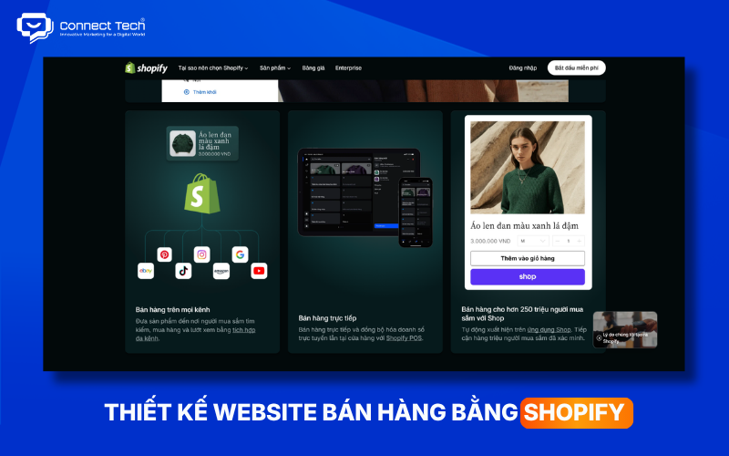 Thiết kế website bán hàng bằng Shopify