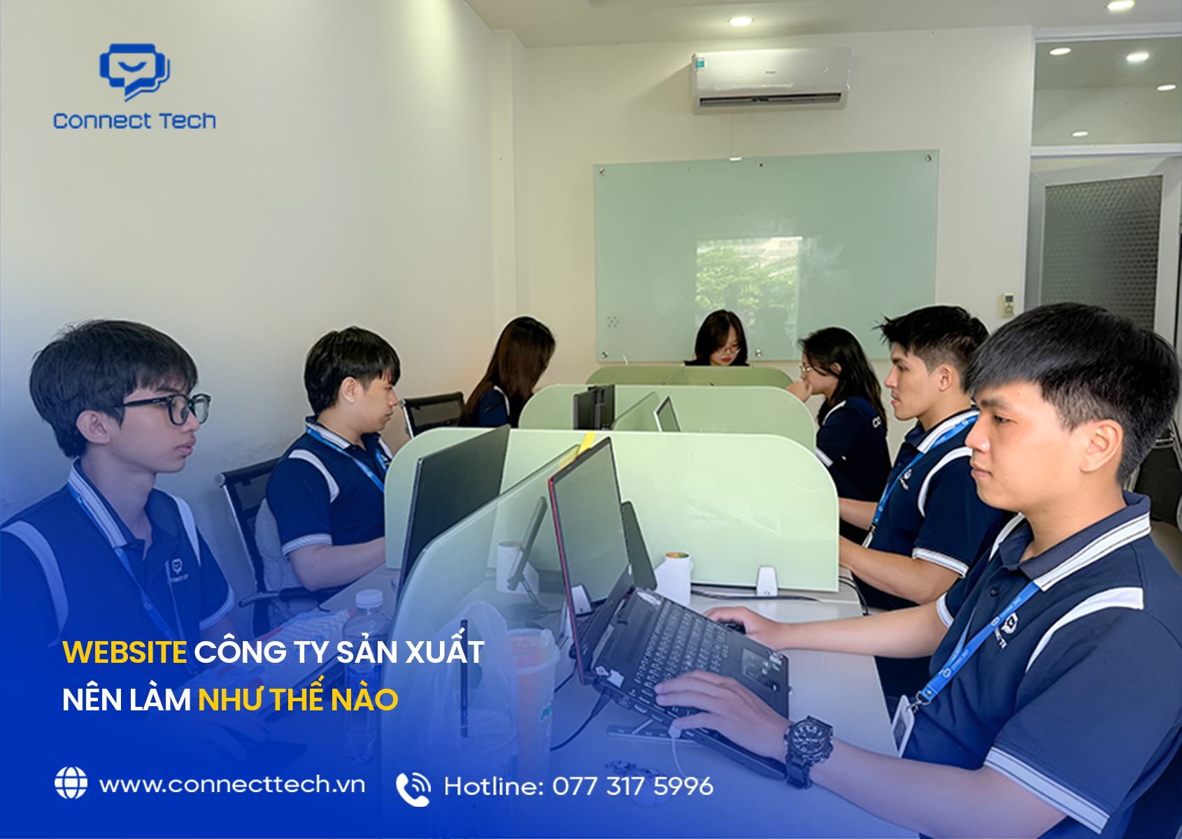 Connect tech website design