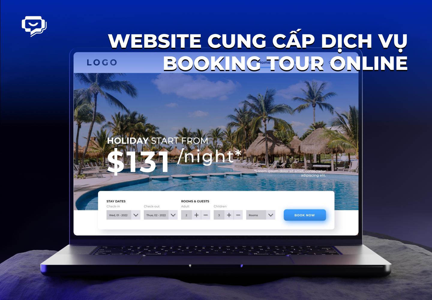 thiết kế website du lịch cho phép đặt phòng 