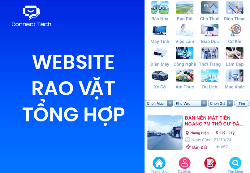 thiết kế Website rao vặt tổng hợp